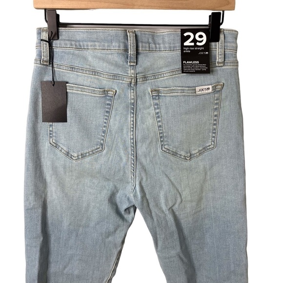 Joes High Rise Straight Jeans Ankle Length Light Wash Size 29 Distressed - Picture 5 of 8